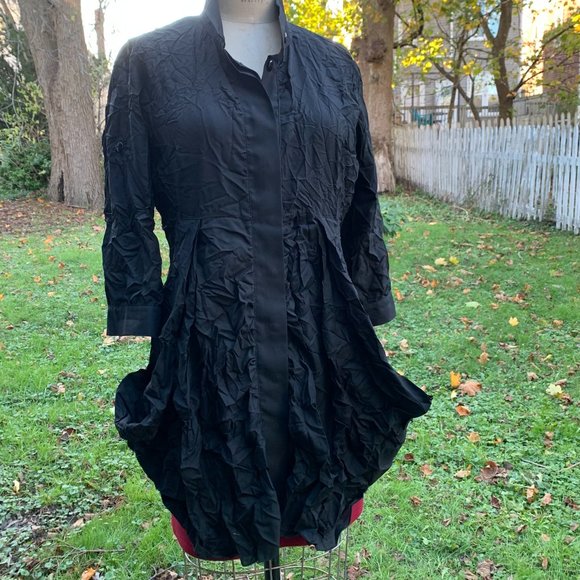 Joseph Ribkoff Dresses & Skirts - Joseph Ribkoff Black Crinkle Dress